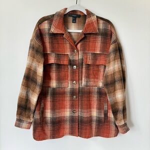 Forever 21 Autumn Plaid Flannel Shirt